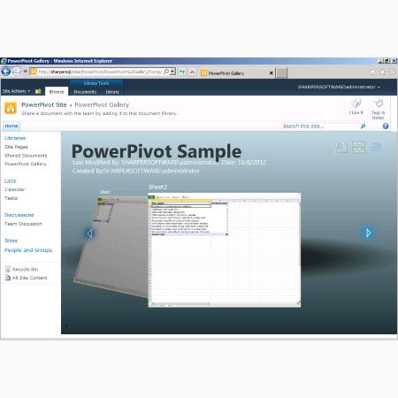 Self-Service BI using PowerPivot